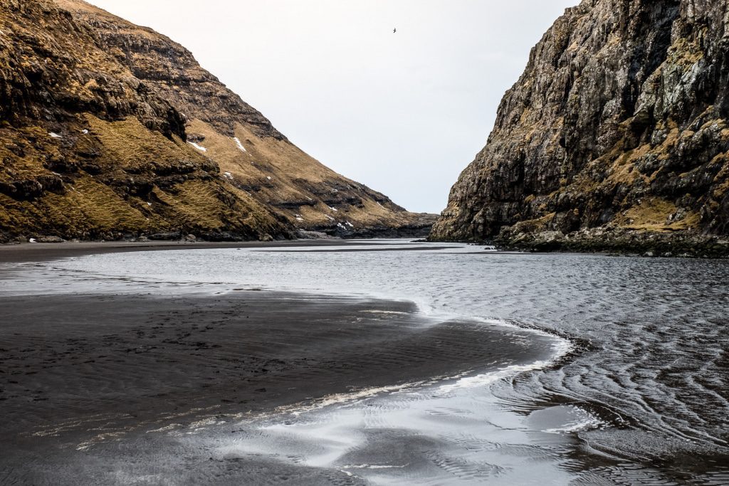 The path to Saksun beach on the Faroe Islands