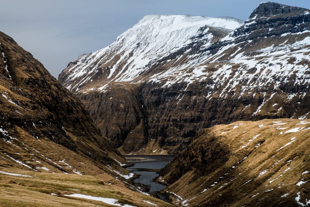 The canyon to Saksun on the Faroe Islands