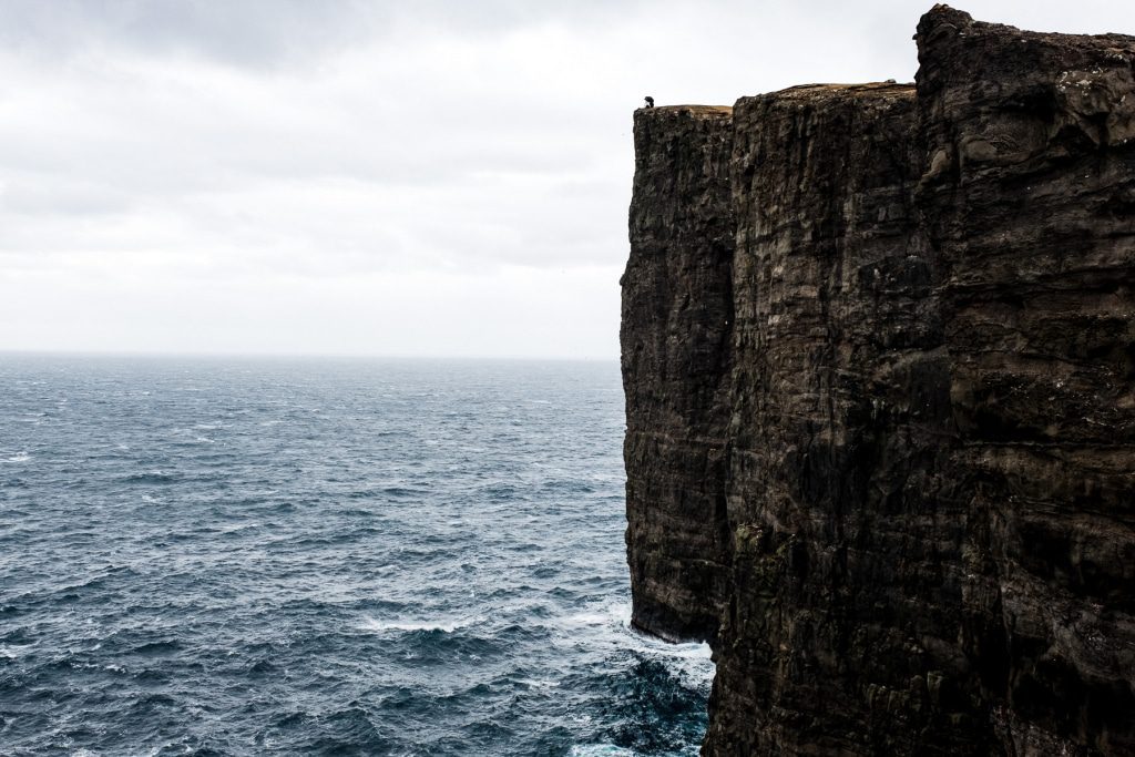 The slave cliff in Miðvágur